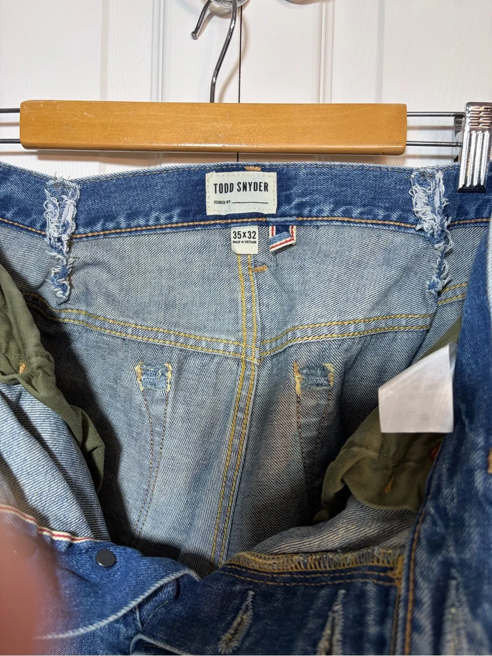 Todd Snyder Relaxed Straight Men’s Jeans - Classic Blue